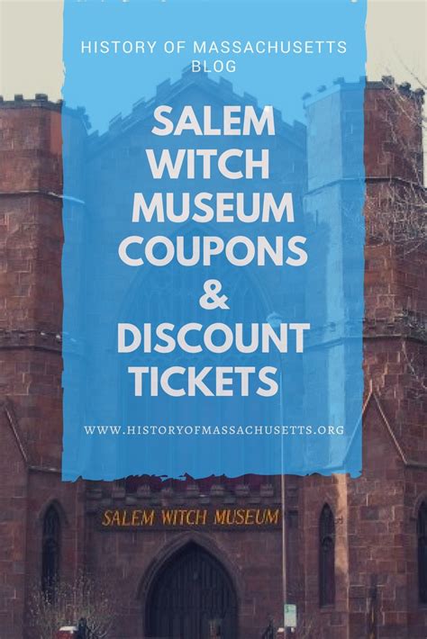 salem witch museum discount tickets